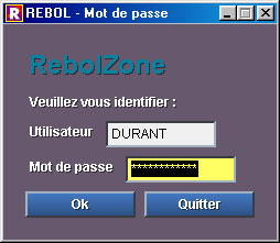 saisie de mot de passe